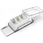 SPL Cell Culture Chamber Slide White 4-Well PS Frame Glass Slide-0