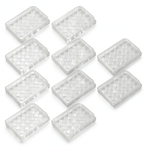 Culture Plate 24 Well Highly Transparent Tissue Plate with Lid – 10pcs-1