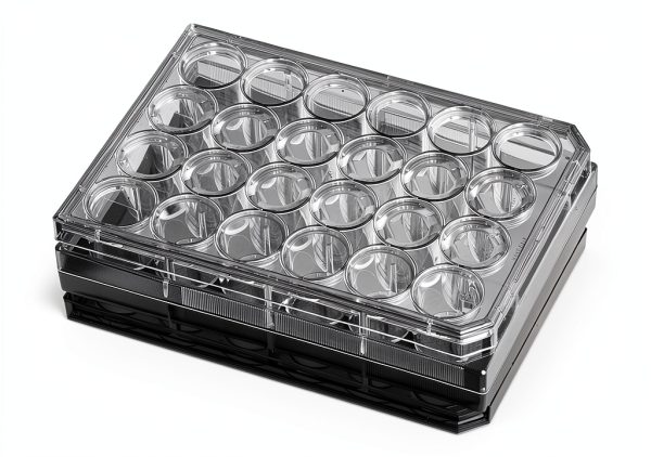 Corning 353226, Clear Cell Culture Plate 24 Well Flat-Bottom w/lid, 36 per Case-0