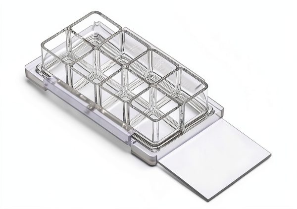 SPL Cell Culture Chamber Slide Clear 8 Well PS Frame PP Holder Sterile-1