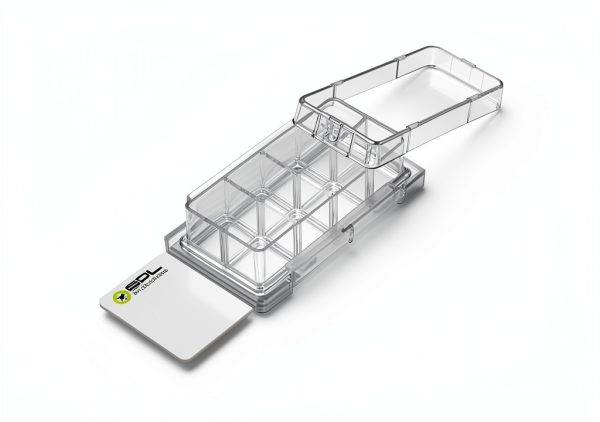 SPL Cell Culture Chamber Slide Clear 8 Well PS Frame PP Holder Sterile-0